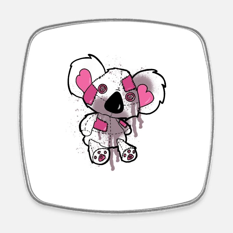 Koala Teddy - Magnet carré - blanc