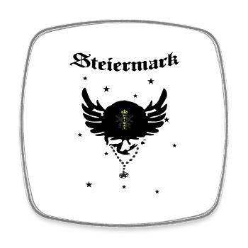 Steiermark - Viereckiger Kühlschrankmagnet - Weiß - Vorne