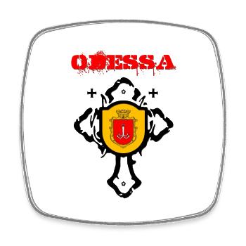 Odessa - Viereckiger Kühlschrankmagnet - Weiß - Vorne