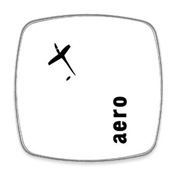 Glider Gliding Glider Glider Aerobatic - Square fridge magnet - white - Front