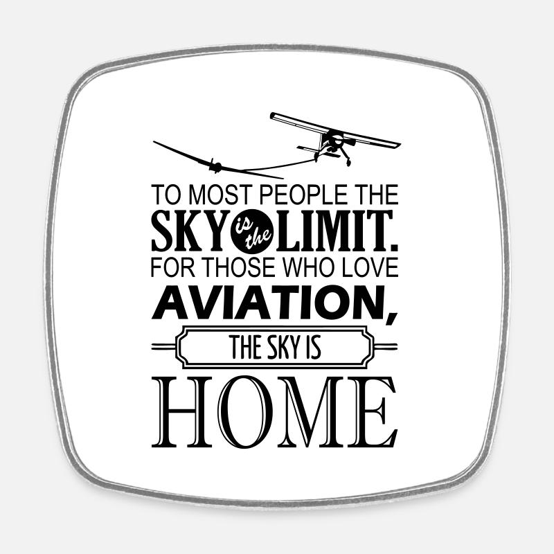 fschlepp glider glider glider glider - Square fridge magnet - white