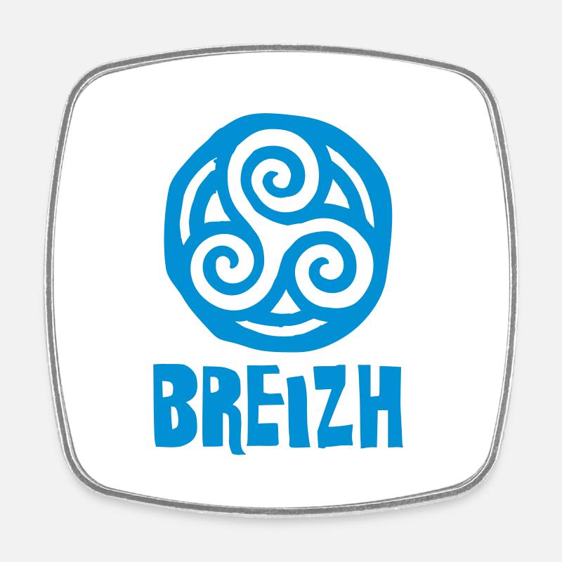 Breizh - Brittany - Square fridge magnet - white