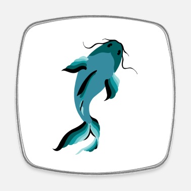 Blue fish koi carp' Sticker | Spreadshirt