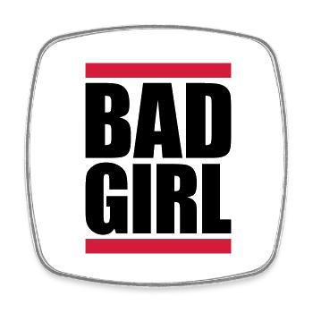 Strip Bad Girl - Square fridge magnet - white - Front