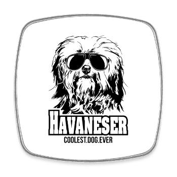 HAVANESER coolest dog ever Hundespruch Hunde - Viereckiger Kühlschrankmagnet - Weiß - Vorne