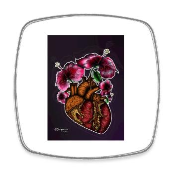 CDRAZON FLOWER - Square fridge magnet - white - Front