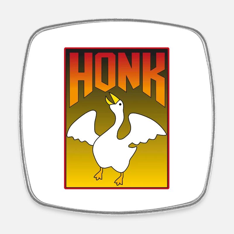 Honk! - Square fridge magnet - white