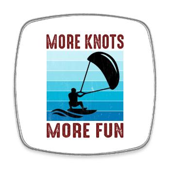Kitesurfen Kitesurfen Kiteboarding Kiteboarder - Viereckiger Kühlschrankmagnet - Weiß - Vorne