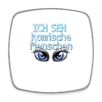Komische Menschen - Viereckiger Kühlschrankmagnet - Weiß - Vorne