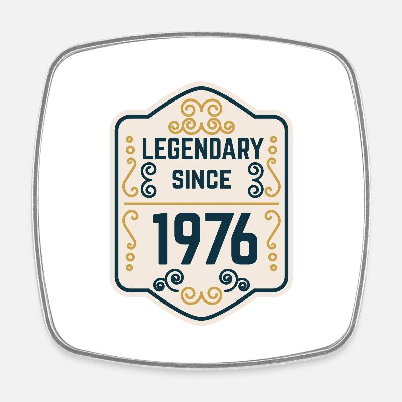 Legendary since 1976 - Square fridge magnet - white