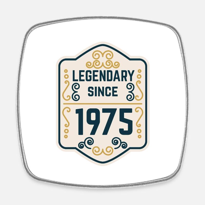 Legendary since 1975 - Square fridge magnet - white