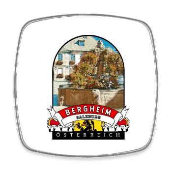 Salzburg Bergheim Österreich Souvenir - Viereckiger Kühlschrankmagnet - Weiß - Vorne