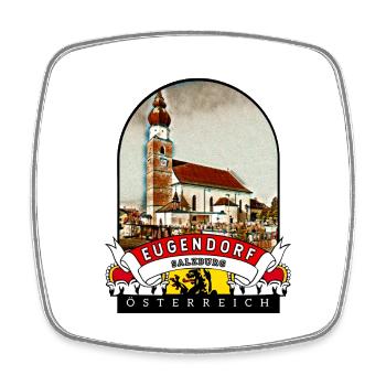 Salzburg Eugendorf Österreich Souvenir - Viereckiger Kühlschrankmagnet - Weiß - Vorne