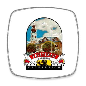 Salzburg Faistenau Österreich Souvenir - Viereckiger Kühlschrankmagnet - Weiß - Vorne