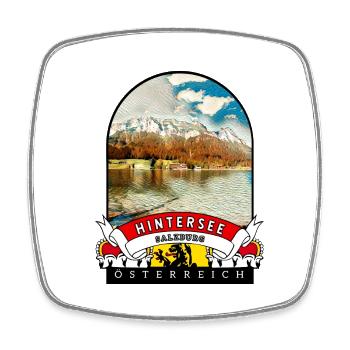 Salzburg Hintersee Österreich Souvenir - Viereckiger Kühlschrankmagnet - Weiß - Vorne
