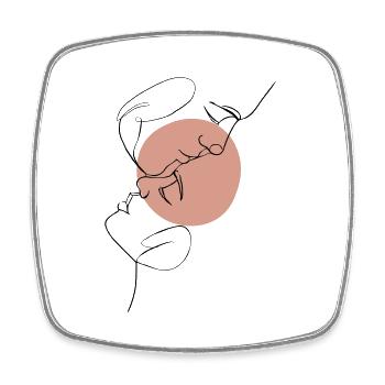 Definition of Love - Square fridge magnet - white - Front