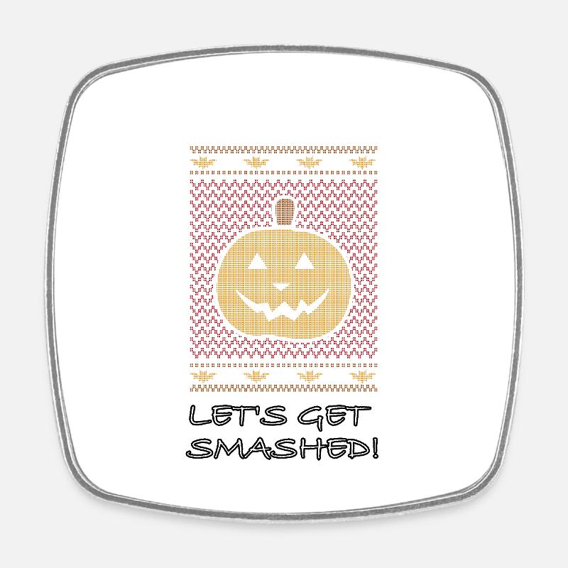 Halloween Let’s Get Smashed - Magnet carré - blanc