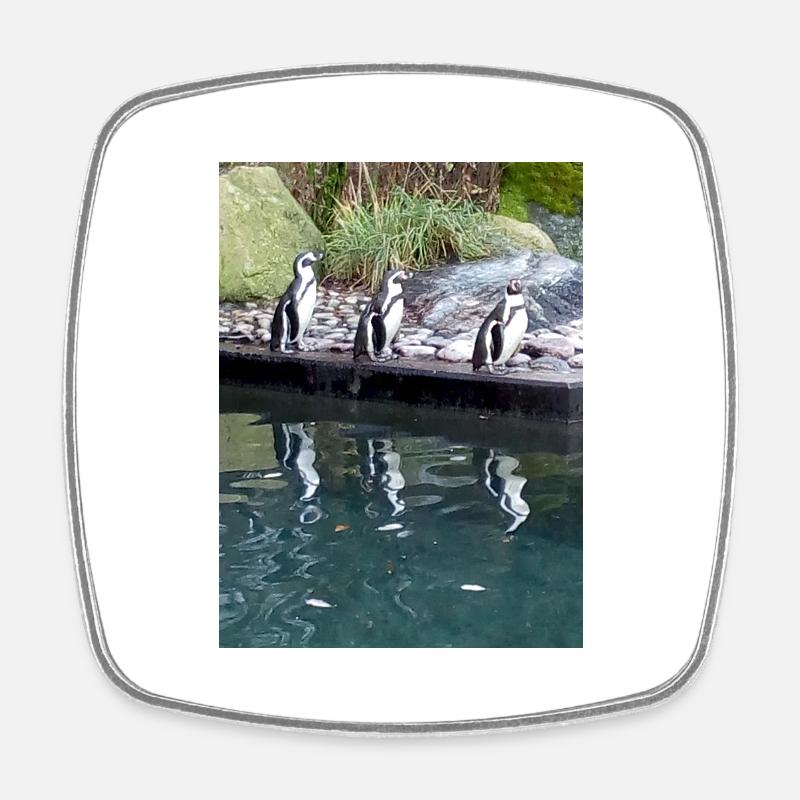 126663523 310147227 Penguins penguin - Square fridge magnet - white