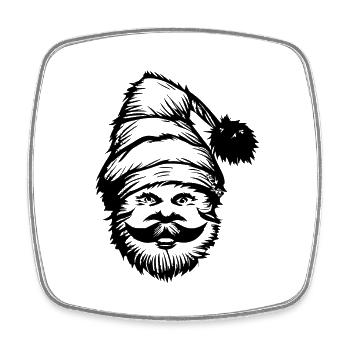 Christmas Hat Santa Claus Christmas 11 - Square fridge magnet - white - Front