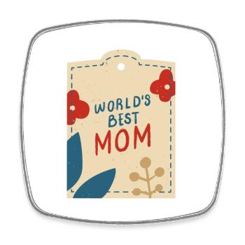 Best mom 11 - Viereckiger Kühlschrankmagnet - Weiß - Vorne