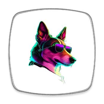 Basenji Dogs Basenjis - Square fridge magnet - white - Front