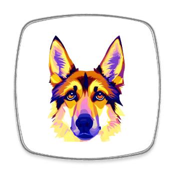 Dogs German Shepherd Dog Dog Owners Dog Owners - Square fridge magnet - white - Front