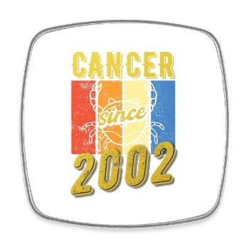 Cancer 2002 Zodiac Anniversaire - Magnet carré - blanc - Devant