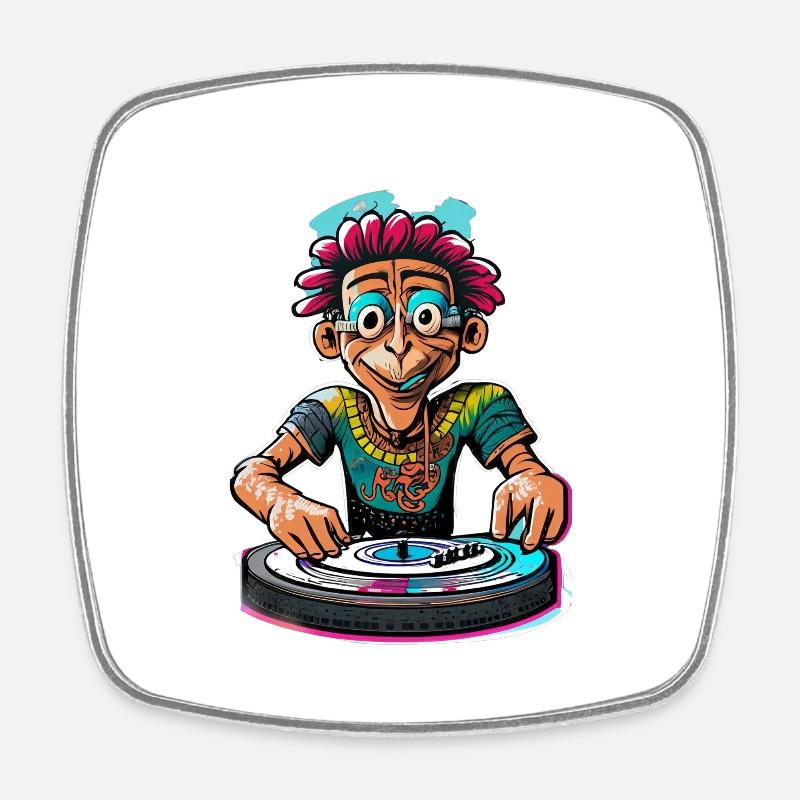 IMG 1622 - Square fridge magnet - white