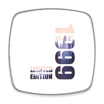 1999. Limited Edition T-Shirt Geburtstags Idee - Viereckiger Kühlschrankmagnet - Weiß - Vorne