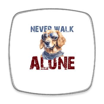 Golden Retreiver - Square fridge magnet - white - Front