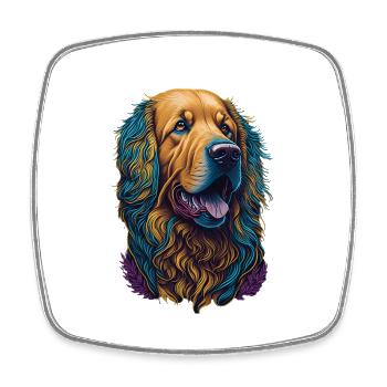 Labrador Dog Dogs Colorfro - Magnet carré - blanc - Devant