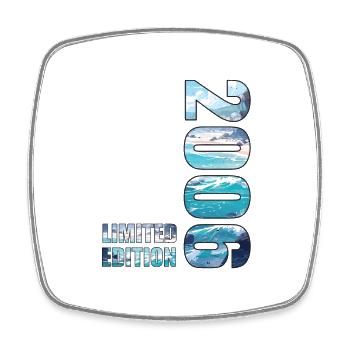 2006 Limited Edition T-Shirt Birthday Idea - Square fridge magnet - white - Front