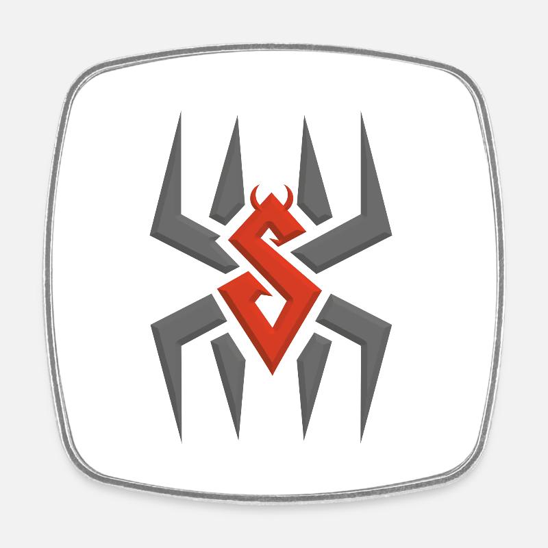Spider - Magnet carré - blanc