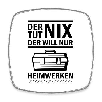 Handwerker Handyman Handwerk Werkzeug Baustelle - Viereckiger Kühlschrankmagnet - Weiß - Vorne