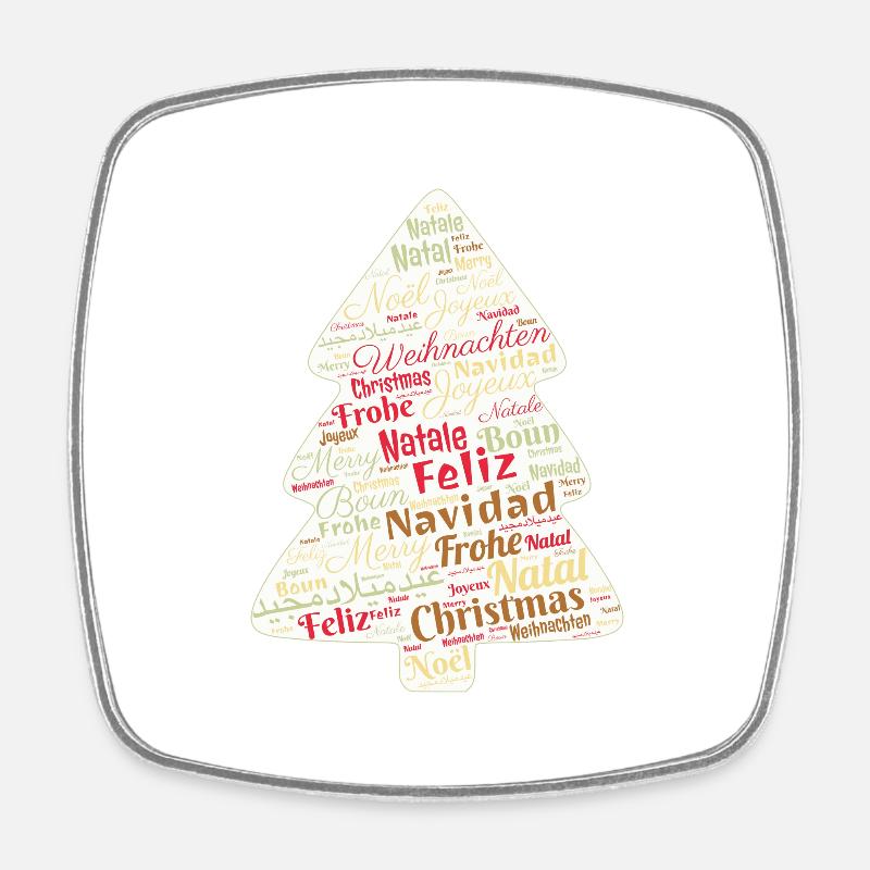 Christmas gift idea - Square fridge magnet - white