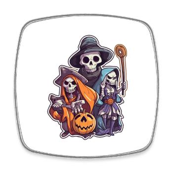 witch 6 - Viereckiger Kühlschrankmagnet - Weiß - Vorne
