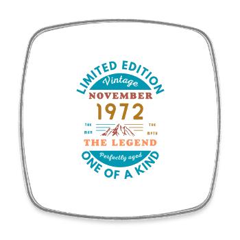 November 1972 Limited Edition - Square fridge magnet - white - Front