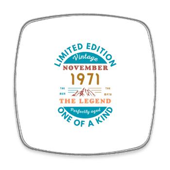 November 1971 Limited Edition - Square fridge magnet - white - Front