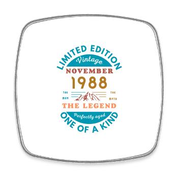 November 1988 Birthday Limited Edition - Magnet carré - blanc - Devant