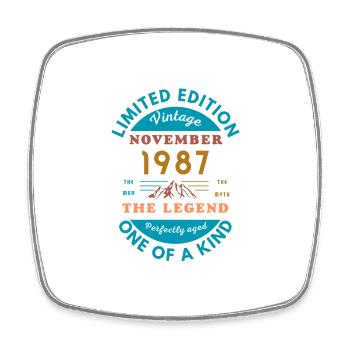 November 1987 Birthday Limited Edition - Magnet carré - blanc - Devant