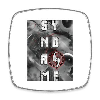 Collection 2024 sticker 1 by dj Syndrome - Magnet carré - blanc - Devant