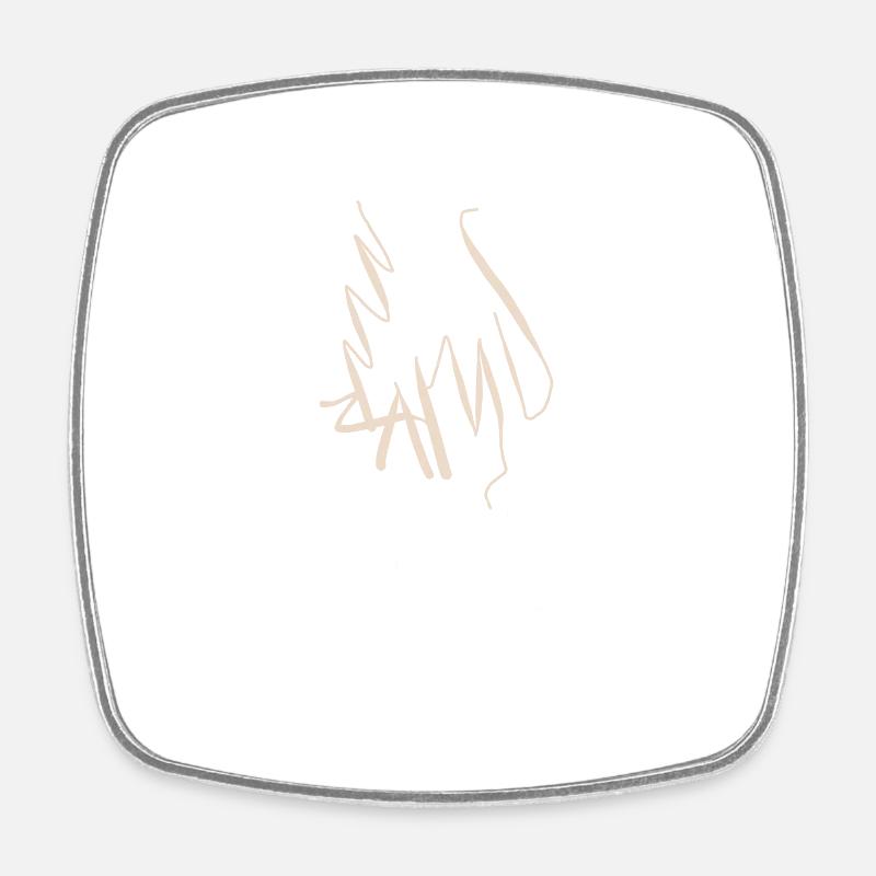 Lamu, Kenya - Square fridge magnet - white