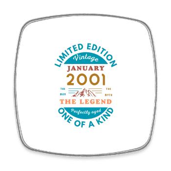 January 2001 Anniversaire Édition Limitée - Magnet carré - blanc - Devant