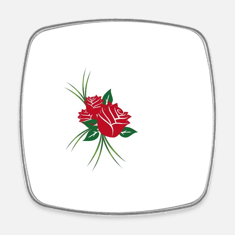 Tattoo Art - Square fridge magnet - white