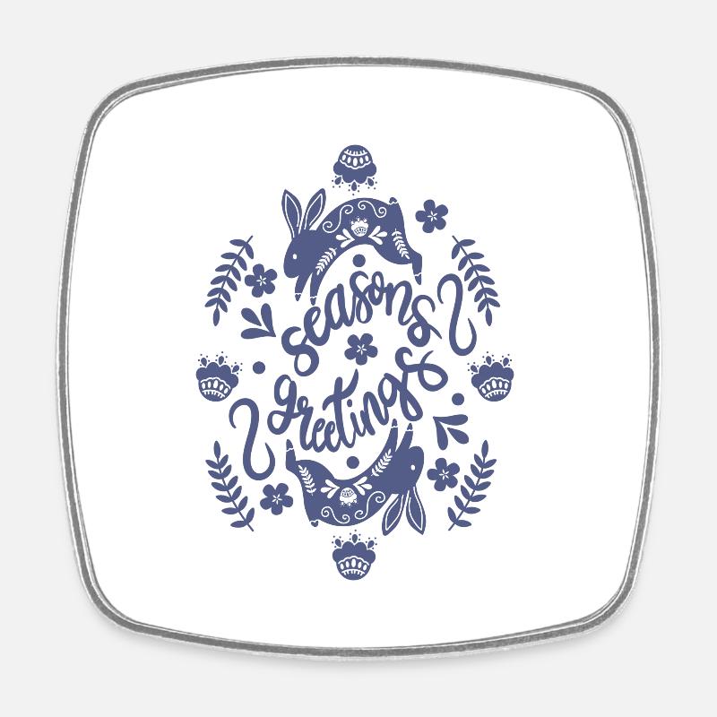 Joyeuses fêtes de fin d’année - Magnet carré - blanc