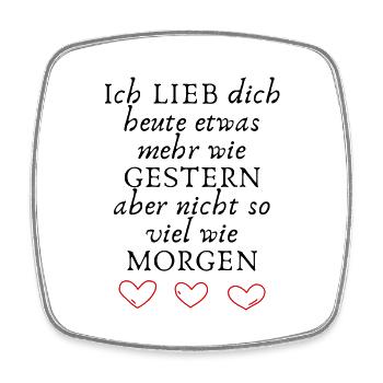 Declaration - Square fridge magnet - white - Front