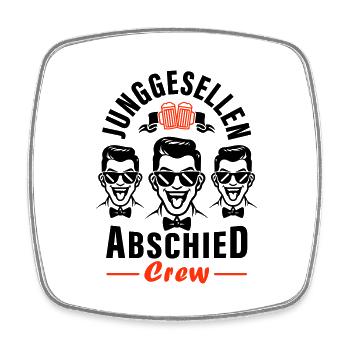 Bachelor Party Crew Bachelor Party - Square fridge magnet - white - Front