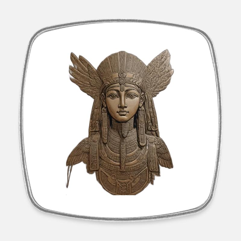 Égypte - Magnet carré - blanc