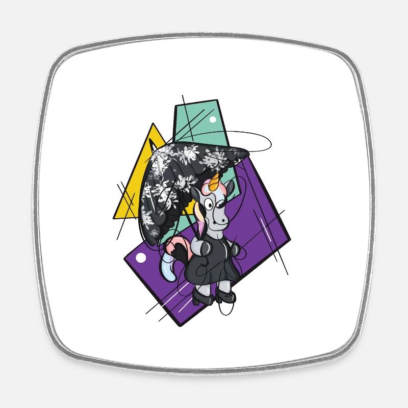 Wave Gothik 2024 - Square fridge magnet - white