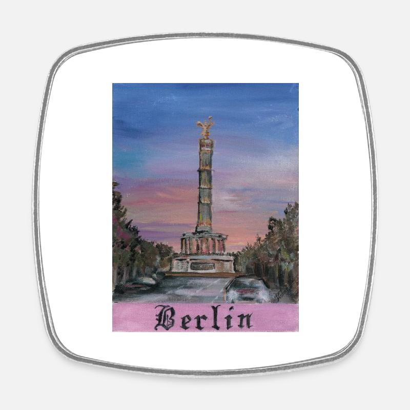 Triumphal column - Square fridge magnet - white